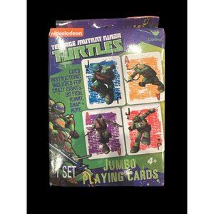 Nickelodeon Teenage Mutant Ninja‎ Turtles Jumbo Playing Cards 54 Total Brand New